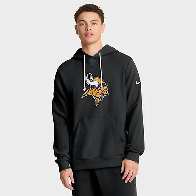 Sweat à capuche Nike noir Minnesota Vikings Sideline Standard Issue Initial Home Dri-FIT pour homme