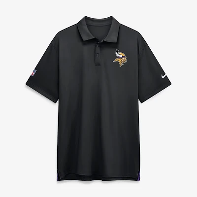 Men's Nike Black Minnesota Vikings Sideline Tour Dri-FIT Polo