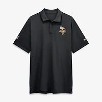 Men's Nike Black Minnesota Vikings Sideline Tour Dri-FIT Polo