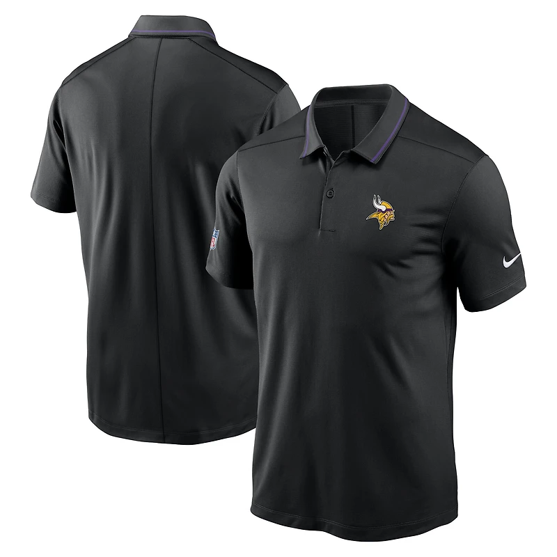 Men's Nike Black Minnesota Vikings Sideline Victory Performance Polo