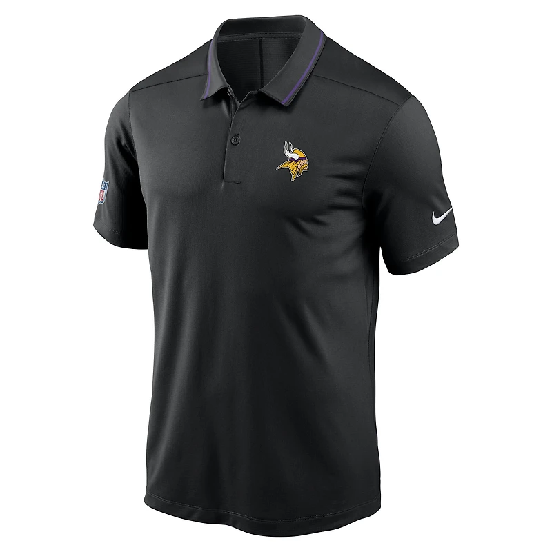 Men's Nike Black Minnesota Vikings Sideline Victory Performance Polo