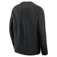 Sweat-shirt Nike Tech Fleece Raglan gris chiné pour homme des Vikings du Minnesota