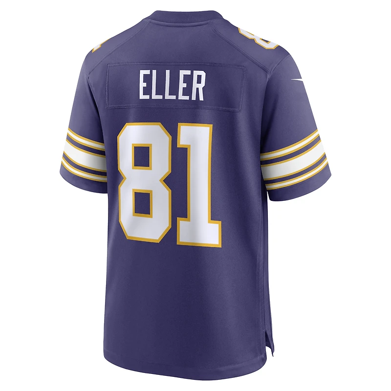 Maillot Nike Carl Eller violet pour homme, joueur retraité des Vikings du Minnesota, match alternatif