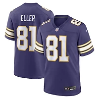 Maillot Nike Carl Eller violet pour homme, joueur retraité des Vikings du Minnesota, match alternatif
