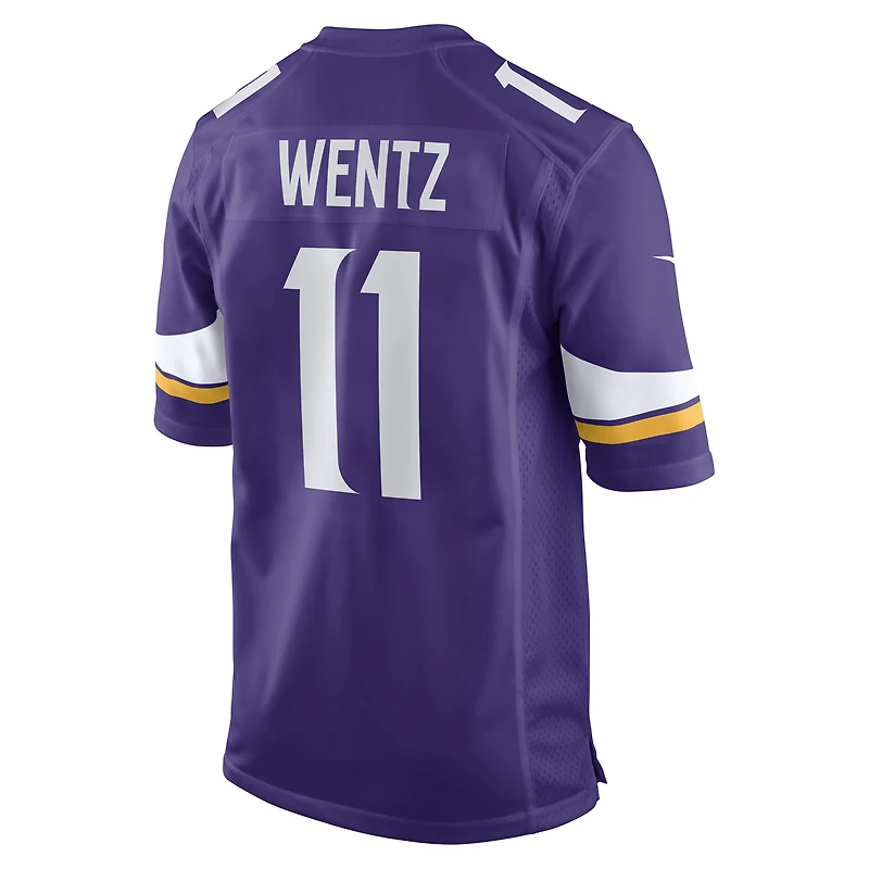 Men's Nike Carson Wentz Purple Minnesota Vikings Team Game Jersey