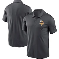 Polo d'équipe graphique thermoscellé Nike Minnesota Vikings Fan Gear Franchise pour homme