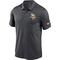 Polo d'équipe graphique thermoscellé Nike Minnesota Vikings Fan Gear Franchise pour homme