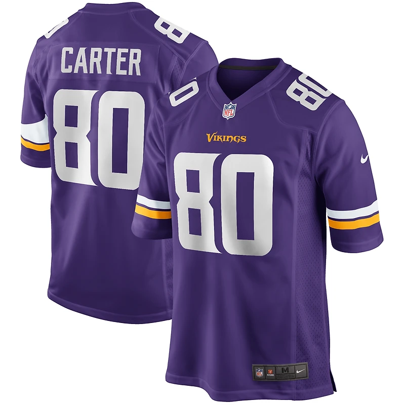 Maillot de joueur retraité Nike Cris Carter violet des Minnesota Vikings pour hommes