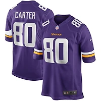 Maillot de joueur retraité Nike Cris Carter violet des Minnesota Vikings pour hommes