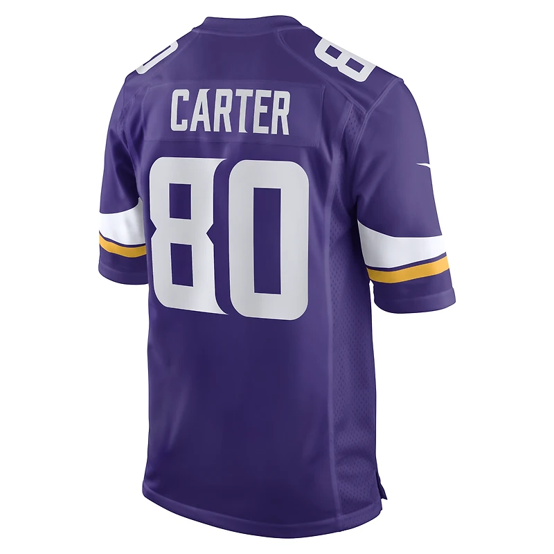 Men's Nike Cris Carter Purple Minnesota Vikings Game Retired Player Jersey