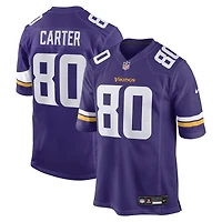 Maillot de joueur retraité Nike Cris Carter violet des Minnesota Vikings pour hommes