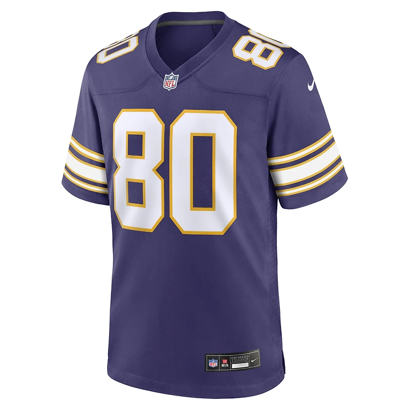 Maillot Nike Cris Carter violet pour homme, joueur retraité des Vikings du Minnesota, match alternatif