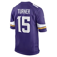 Men's Nike Dallas Turner White Minnesota Vikings Alternate Game Jersey