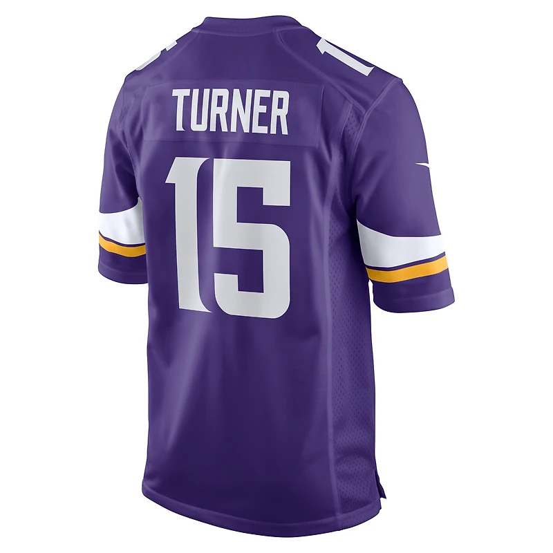 Maillot de match violet Nike Dallas Turner des Minnesota Vikings pour homme