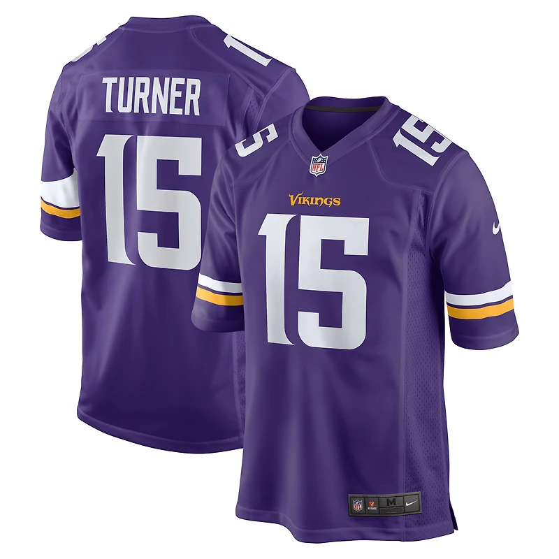 Men's Nike Dallas Turner Purple Minnesota Vikings  Player Game Jersey