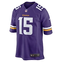 Men's Nike Dallas Turner Purple Minnesota Vikings  Player Game Jersey