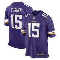 Men's Nike Dallas Turner Purple Minnesota Vikings  Player Game Jersey