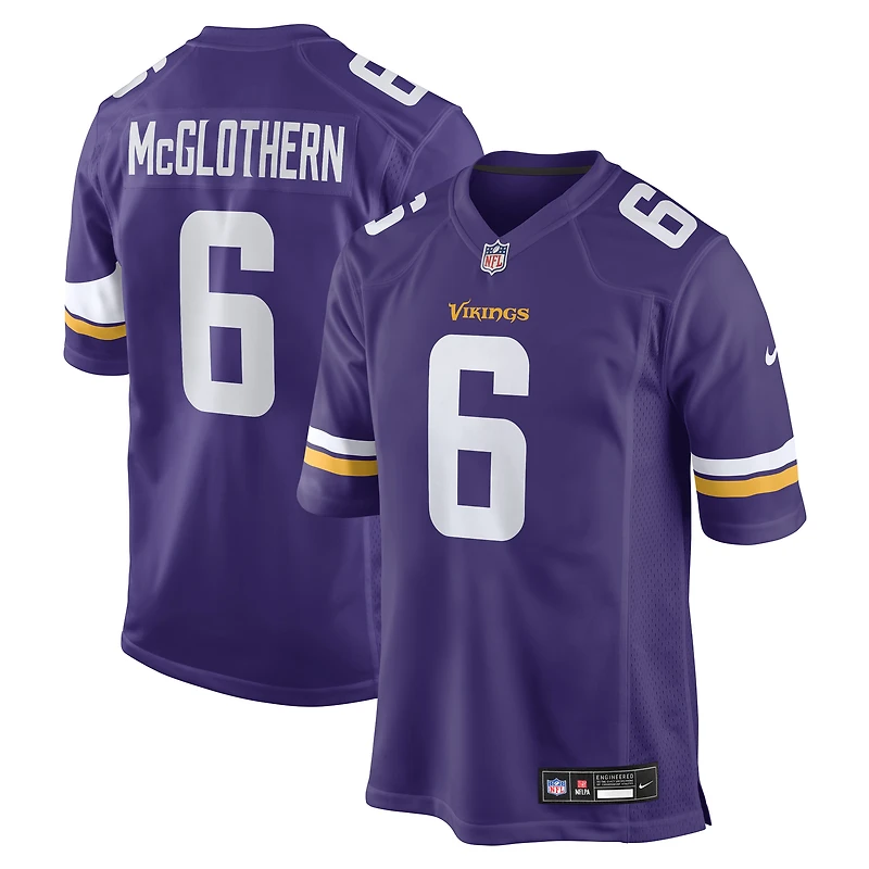 Maillot Nike Dwight McGlothern violet pour homme des Vikings du Minnesota
