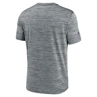 T-shirt Nike gris Minnesota Vikings Sideline Velocity Throwback Logo Dri-FIT pour homme