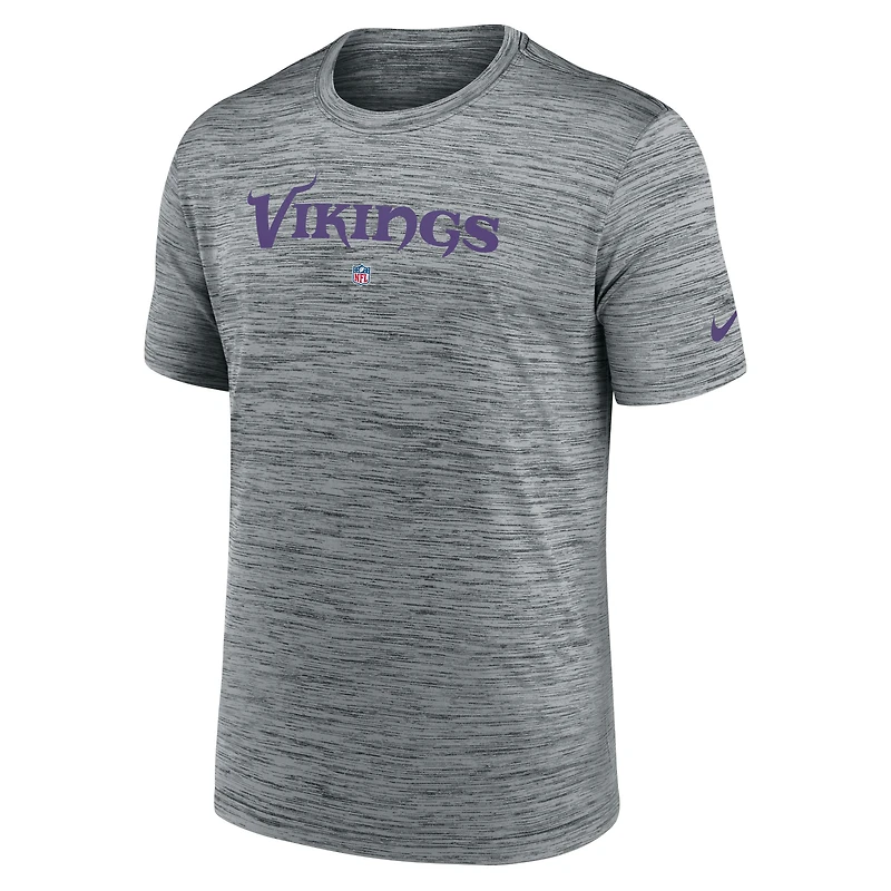 Men's Nike Gray Minnesota Vikings Velocity Performance T-Shirt