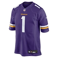 Men's Nike Jalen Nailor  Purple Minnesota Vikings Team Game Jersey