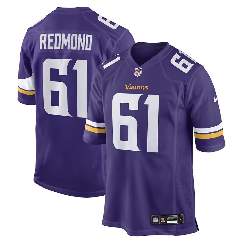 Men's Nike Jalen Redmond Purple Minnesota Vikings Game Jersey