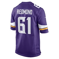 Men's Nike Jalen Redmond  Purple Minnesota Vikings Game Jersey