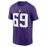 Men's Nike Jared Allen Purple Minnesota Vikings Retired Name & Number T-Shirt