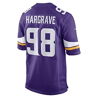 Men's Nike Javon Hargrave  Purple Minnesota Vikings Team Game Jersey