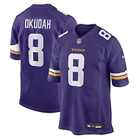 Maillot Nike Jeff Okudah violet pour homme des Vikings du Minnesota