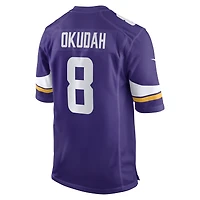 Maillot Nike Jeff Okudah violet pour homme des Vikings du Minnesota