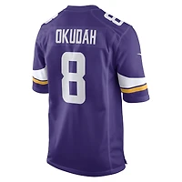 Men's Nike Jeff Okudah  Purple Minnesota Vikings Team Game Jersey