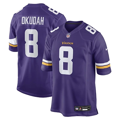 Men's Nike Jeff Okudah  Purple Minnesota Vikings Team Game Jersey