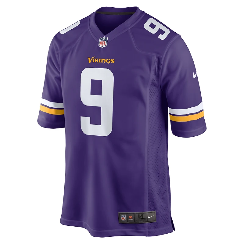 Maillot de jeu violet Nike J.J. McCarthy pour homme des Minnesota Vikings