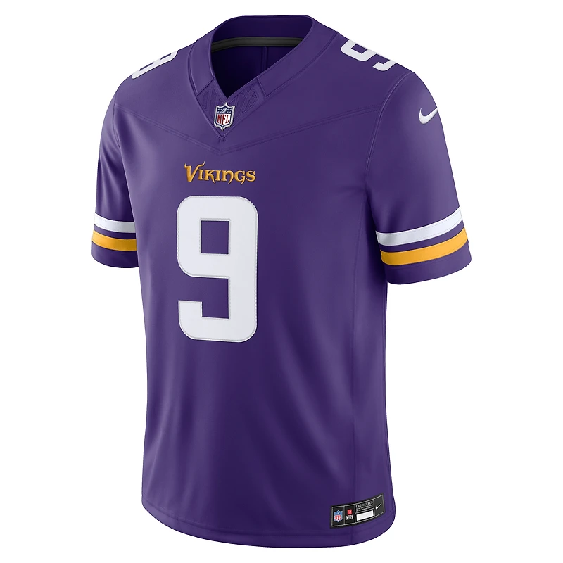 Men's Nike J.J. McCarthy Purple Minnesota Vikings Vapor F.U.S.E. Stitched Limited Jersey
