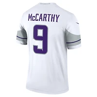Haut Nike J.J. McCarthy blanc pour homme, joueur légendaire des Vikings du Minnesota