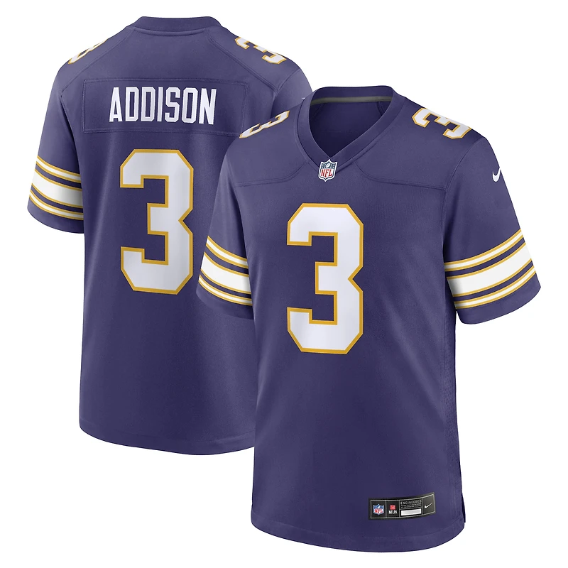 Homme Nike Jordan Addison Blanc Minnesota Vikings Away Game Jersey