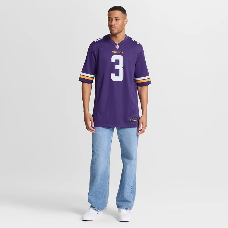 Men's Nike Jordan Addison Purple Minnesota Vikings  Game Jersey