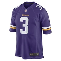 Maillot de match Nike Jordan Addison violet pour homme des Minnesota Vikings
