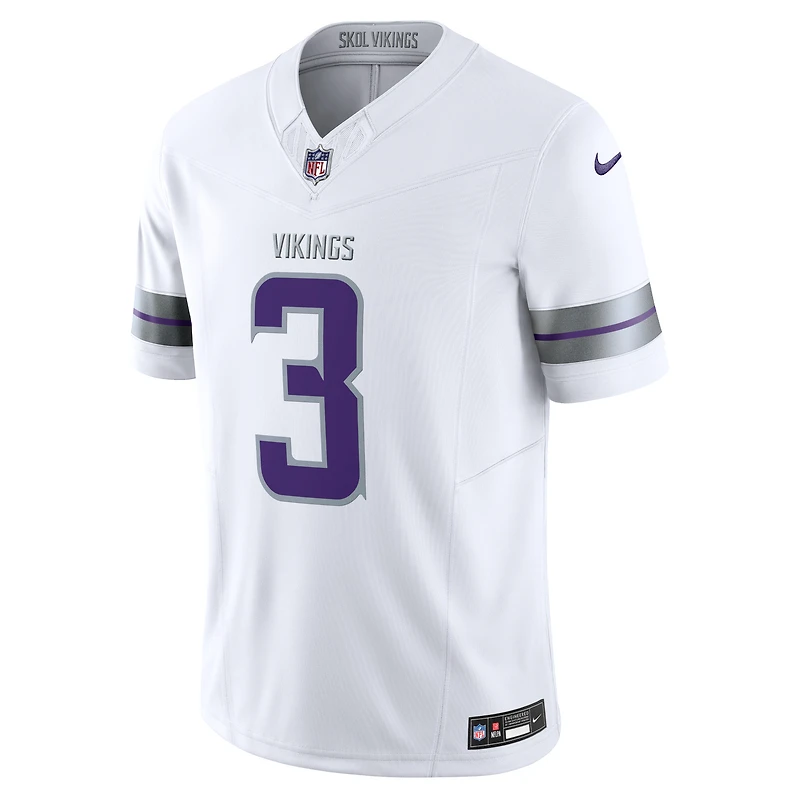 Nike Jordan Addison blanc pour hommes Minnesota Vikings Alternate Vapor F.U.S.E. Maillot limité