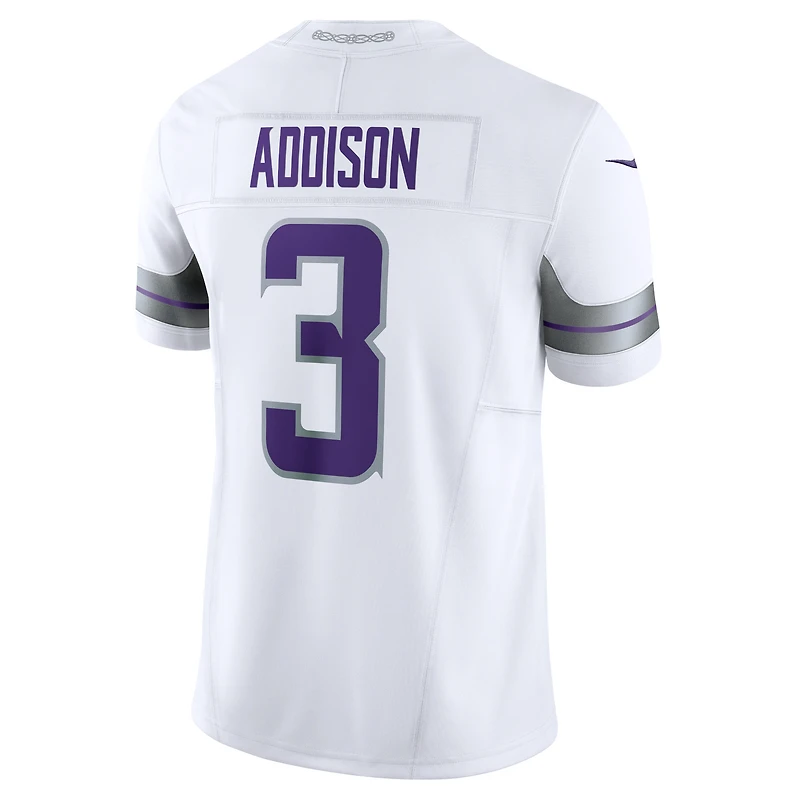 Nike Jordan Addison blanc pour hommes Minnesota Vikings Alternate Vapor F.U.S.E. Maillot limité