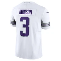 Nike Jordan Addison blanc pour hommes Minnesota Vikings Alternate Vapor F.U.S.E. Maillot limité