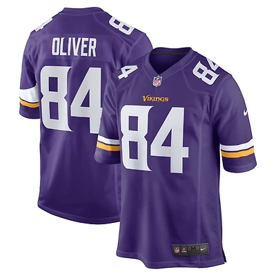Maillot de joueur des Vikings du Minnesota Nike Josh Oliver pour homme pourpre