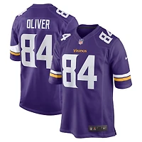 Maillot de joueur des Vikings du Minnesota Nike Josh Oliver pour homme pourpre