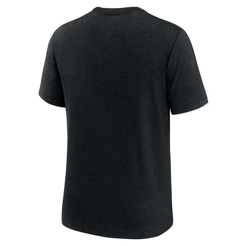T-shirt Nike Justin Jefferson pour homme, noir chiné, motif joueur des Vikings du Minnesota