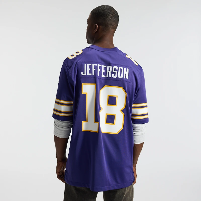 Men's Nike Justin Jefferson Purple Minnesota Vikings Classic Player Game Jersey