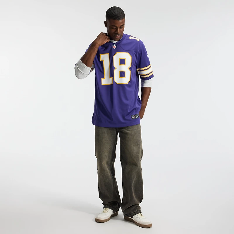 Men's Nike Justin Jefferson Purple Minnesota Vikings Classic Player Game Jersey
