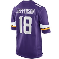 Men's Nike Justin Jefferson Purple Minnesota Vikings Game Jersey