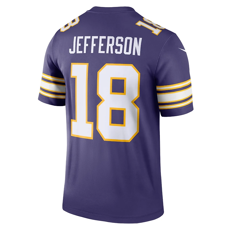 Haut Nike Justin Jefferson violet pour homme, joueur légendaire des Vikings du Minnesota