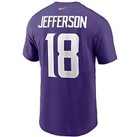 Men's Nike Justin Jefferson  White Minnesota Vikings Player Name & Number T-Shirt